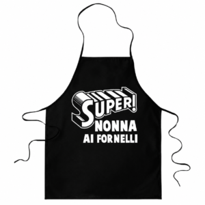 Grembiule da cucina divertenti Super Nonna ai fornelli - idea regalo
