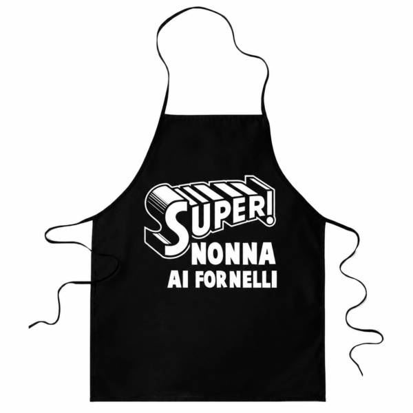 Grembiule da cucina divertenti Super Nonna ai fornelli - idea regalo