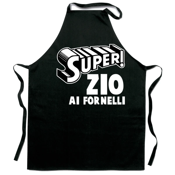 Grembiule da cucina divertenti Super Zio ai fornelli - idea regalo