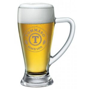Boccale da birra con incisione personalizzabile Compleanno - since - personalizza con nome e anno - bicchiere in vetro 38 cl