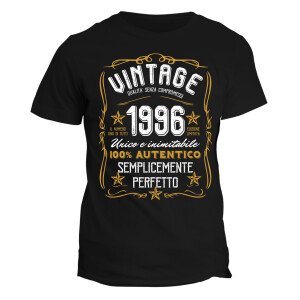 Maglietta Uomo Idea Regalo Compleanno Anno Personalizzabile Festa 30 anni Vintage Qualità Senza Compromessi Numero Unico e Inimitabile