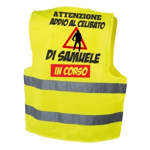 Gilet addio al celibato personalizzato in corso