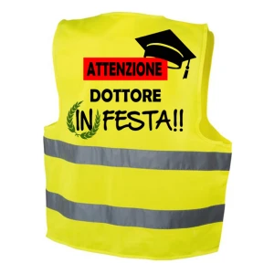 Gilet laurea festa attenzione dottore in festa