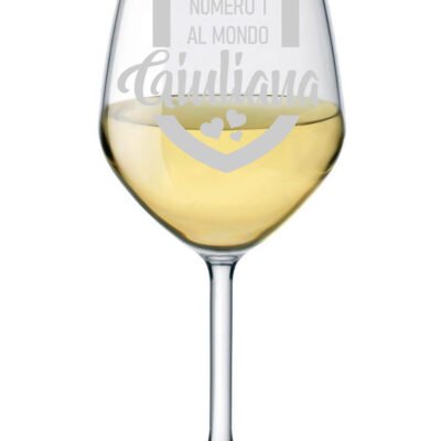 Calice Mamma Personalizzabile Calice da Vino Festa della mamma Regalo Mamma 50 cl La Mamma numero 1 al mondo
