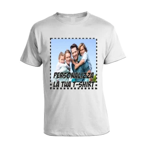Tshirt Personalizzata con foto - Personalizza la tua t-shirt - idea regalo