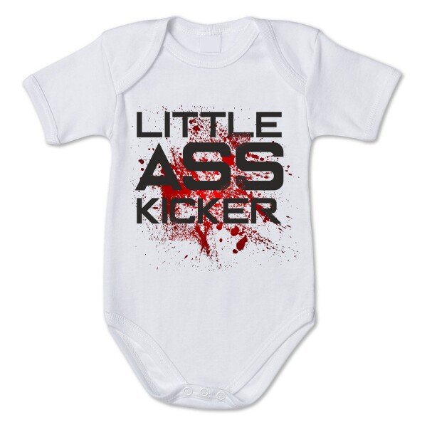 Body Neonato Little ass kicker - walking - body simpatico e divertente - pagliaccetto in cotone - idea regalo