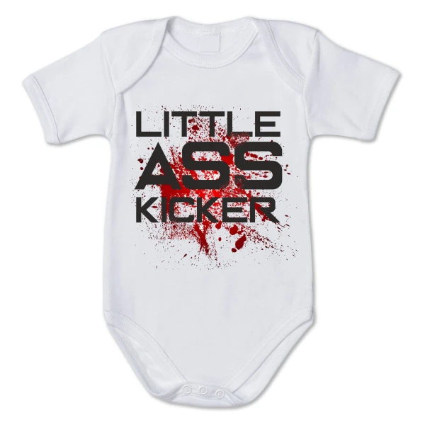 Body Neonato Little ass kicker - walking - body simpatico e divertente - pagliaccetto in cotone - idea regalo