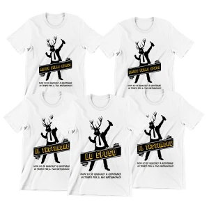 Pacchetto Magliette T-Shirt Addio al Celibato Non so se riuscirò a rientrare in tempo per il matrimonio - gadget Addio al Celibato