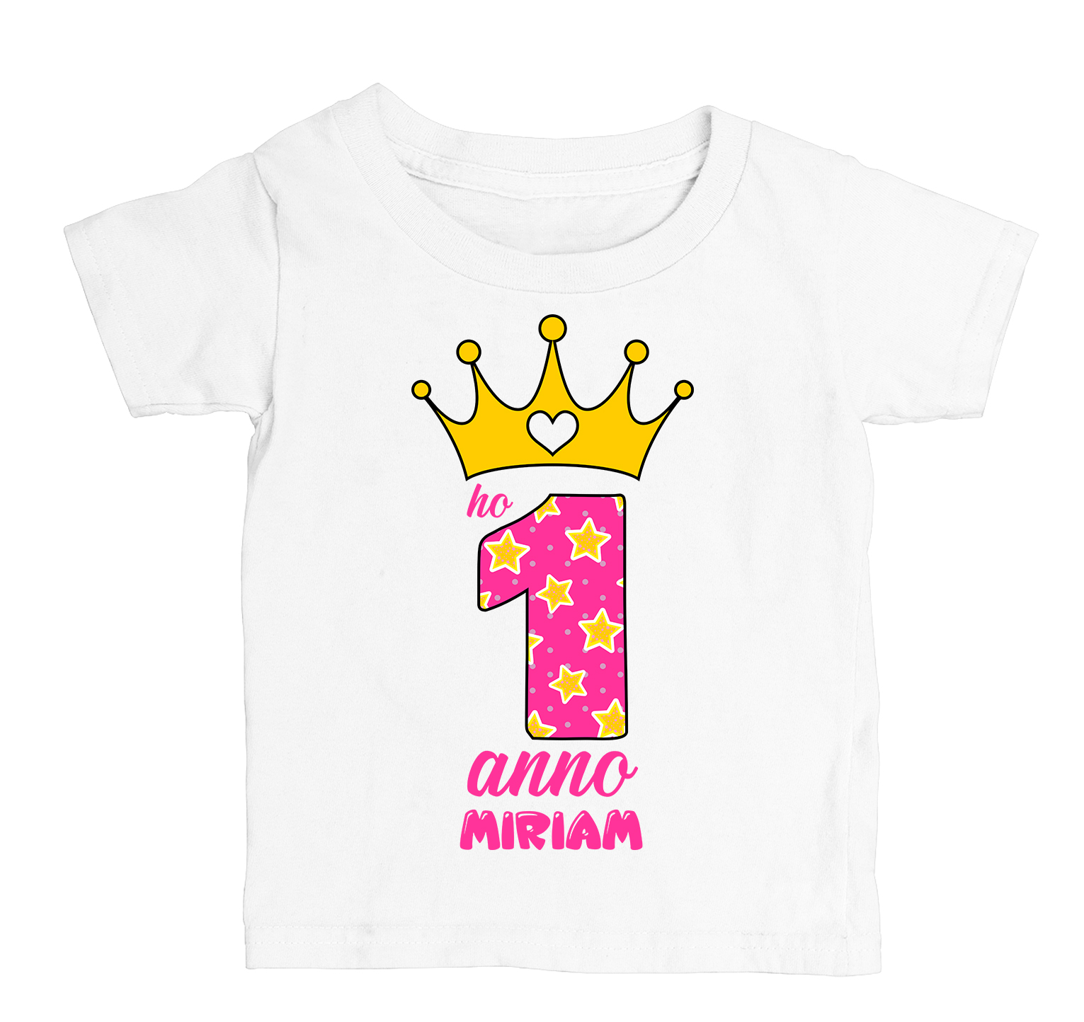 4 5 BABY Compleanno T-shirt Uno due 2 Bambino PERSONALIZZATA NOME NUMERO 3 1 