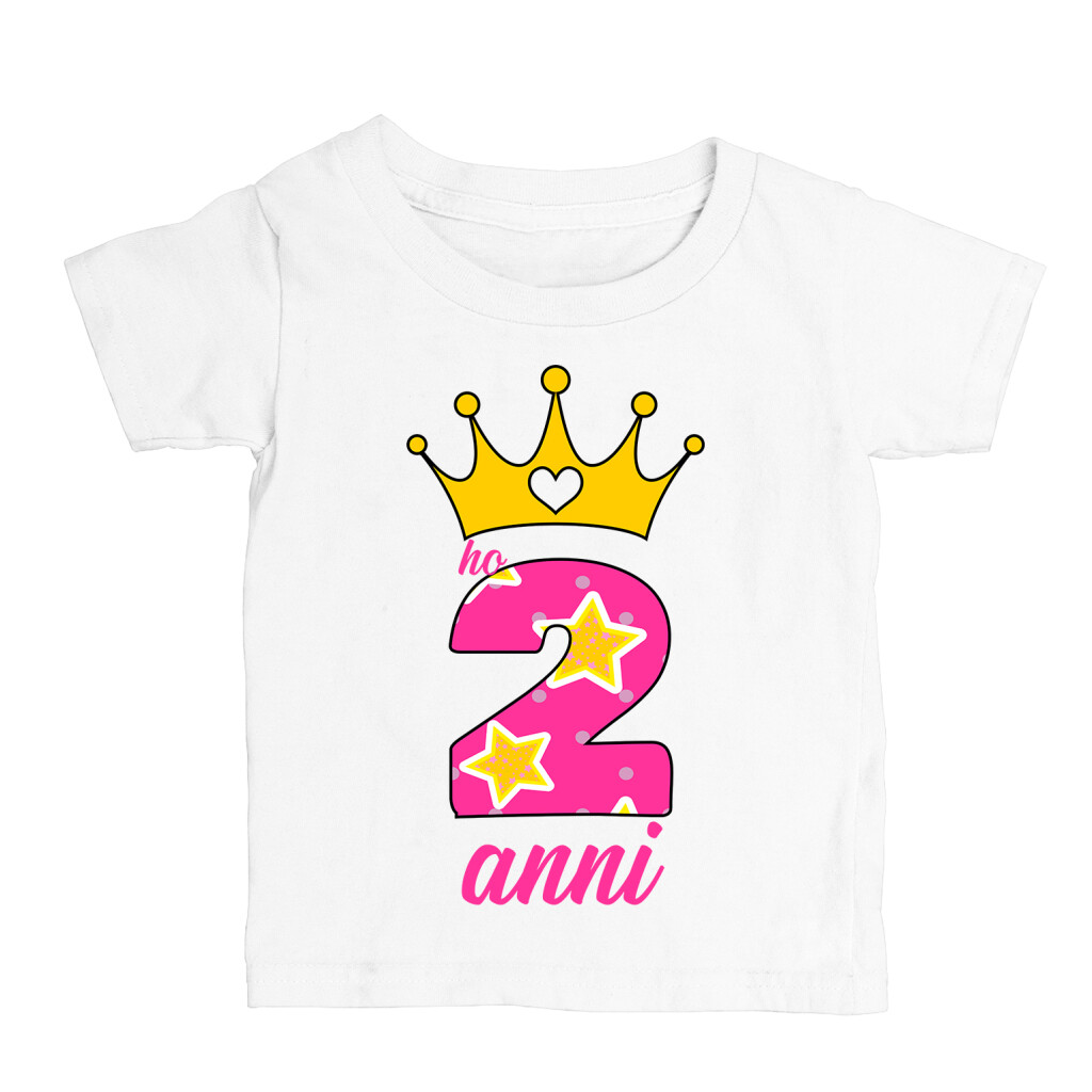 T-Shirt Maglietta Compleanno Bambina 5 anni Ho 5 anni Principessa Buon  Compleanno Regalo Compleanno - ColorFamily