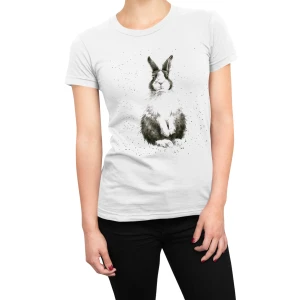 Tshirt coniglio donna dutch bunny drawing - maglietta divertente donna - bunny