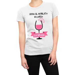 T-Shirt Maglietta Addio al Nubilato In corso La Sposa Gadget Addio al Nubilato
