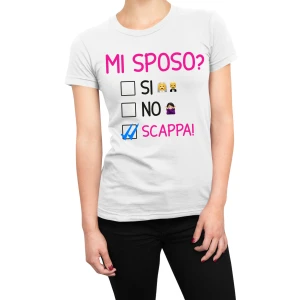 T-Shirt Maglietta Addio al Nubilato Mi sposo? Gadget Addio al Nubilato