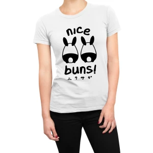 Tshirt coniglio donna coniglio nice buns - maglietta divertente donna - bunny