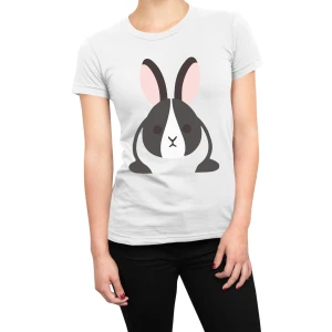 Tshirt coniglio donna bunny cartoon - maglietta divertente donna - bunny