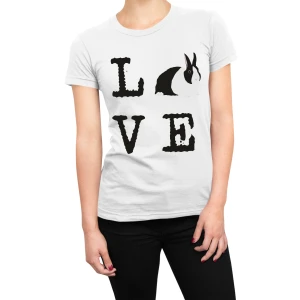 Tshirt coniglio donna Love - maglietta divertente donna - bunny
