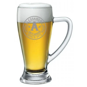 Boccale da Birra PERSONALIZZATO 38 cl inciso con Nome Frase di Auguri Anno Anni Compleanno Idea Regalo PERSONALIZZABILE Papà Nonno Zio Padrino Natale SanValentino