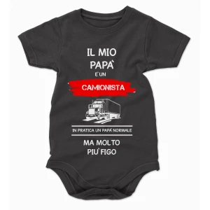 Body da neonato Il mio papà è un meccanico in pratica un papà normale ma molto più figo - body simpatici e divertenti - sport - idea regalo