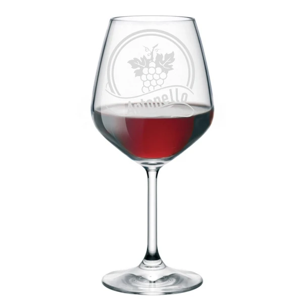 Calice da vino PERSONALIZZABILE con incisione PERSONALIZZA NOME idea regalo per ogni ricorrenza bicchiere 50 cl