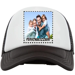 Cappellino con retina Personalizzato con foto - Personalizza il tuo cappellino - idea regalo