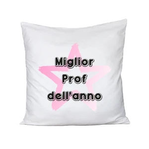 Cuscino Maestra - miglior prof dell'anno - idea regalo - dimensioni 40x40 cm