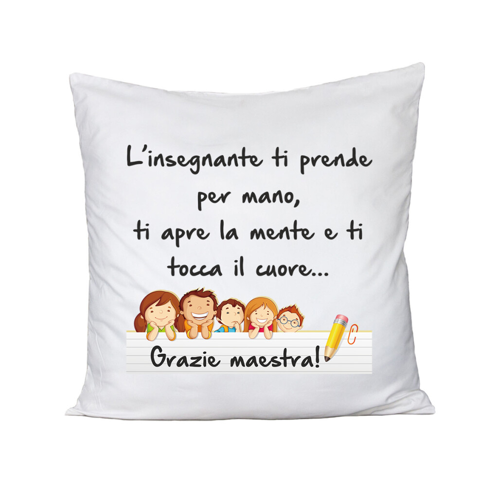 CUSCINO personalizzabile grazie maestra educatrice scuola regalo sorpresa