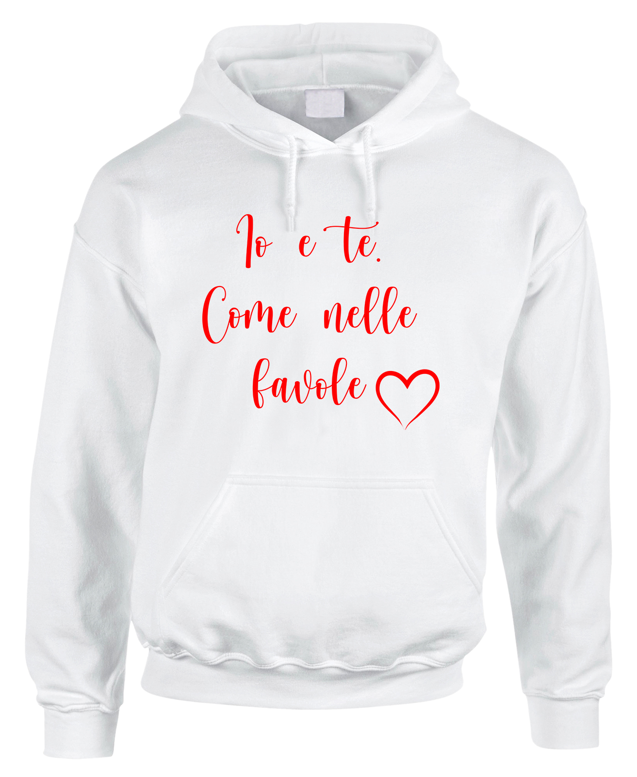 Felpa SanValentino Regalo Fidanzati Innamorati Divertenti Io e te come  nelle favole - ColorFamily