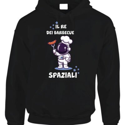 Felpa uomo il re dei barbecue spaziali
