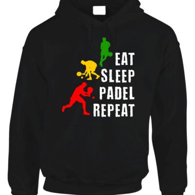 Felpa con cappuccio padel Eat Sleep Padel Repeat