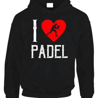 Felpa con cappuccio padel I Love Padel