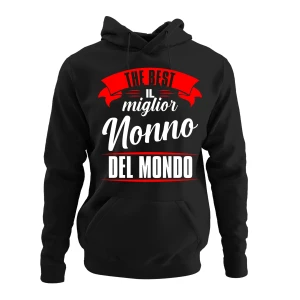 Felpa con cappuccio Nonno divertente maglietta festa dei nonni Super Nonno - idea regalo nonno