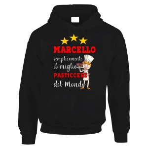 Felpa Pasticcere Uomo Personalizzabile Mestieri Divertente Semplicemente Il Migliore al Mondo