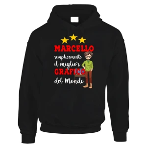 Felpa Grafico Uomo Personalizzabile Mestieri Divertente Semplicemente Il Migliore al Mondo