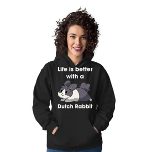 Felpa coniglio donna Life is better with a Dutch Bunny - maglietta divertente donna - bunny