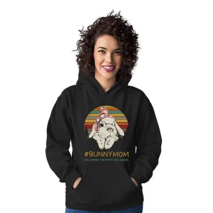 Felpa coniglio donna bunny mom - the woman, the myth, the legend - maglietta divertente donna - bunny