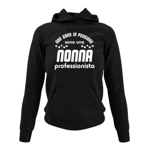 Felpa con cappuccio Nonna divertente maglietta festa dei nonni Non sono in pensione, sono una nonna professionista - idea regalo nonna