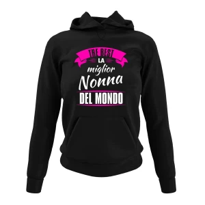 Felpa con cappuccio Nonna divertente maglietta festa dei nonni Super Nonna - idea regalo nonna