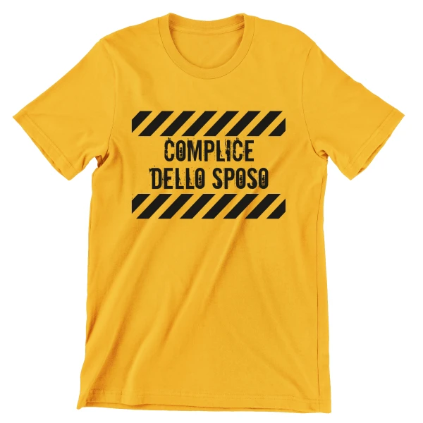 Tshirt Addio al Celibato Complice dello Sposo - scena del crimine - t-shirt divertenti