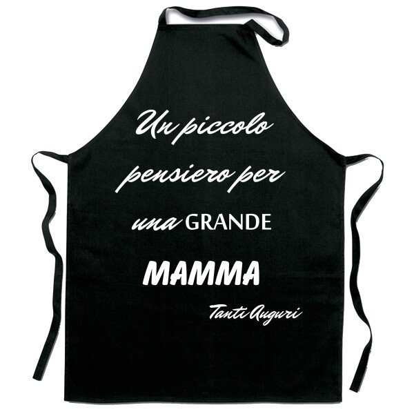 Grembiule da cucina Mamma - un piccolo pensiero per una grande mamma - tanti auguri mamma - idea regalo - immagine 2