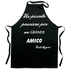 Grembiule da cucina un piccolo pensiero per un grande amico - tanti auguri - idea regalo