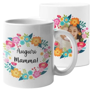 Tazza Personalizzata con Foto Mamma Papà Nonna Nonno Zia Zio Sei semplicemente il/la migliore del mondo Regalo con foto personalizzato