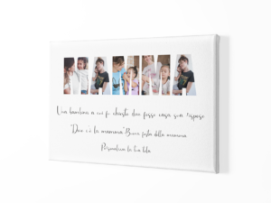 Tela Pittorica Mamma Quadro Canvas 50x70 cm Personalizzabile con foto e frase Mamma festa della mamma compleanno idea regalo per qualsiasi occasione