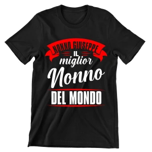 Tshirt Nonno divertente maglietta festa dei nonni PERSONALIZZABILE Super Nonno (nome del nonno) - idea regalo nonno