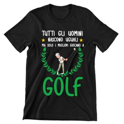 T-shirt divertente uomo giocatore di golf