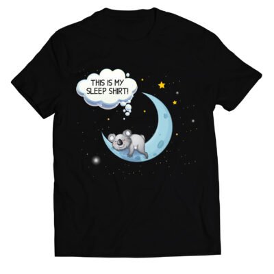 Maglietta Koala divertente Sleep Shirt regalo uomo donna