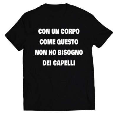 T-shirt divertente calvi e muscolosi