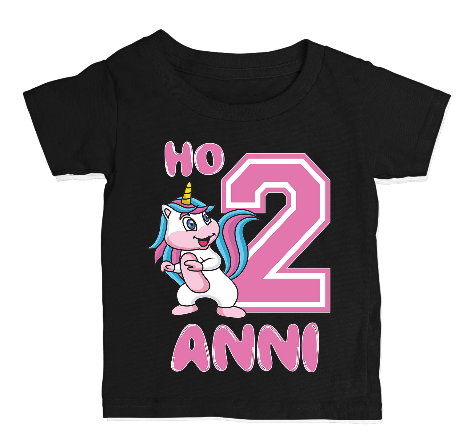 T-Shirt Maglietta Compleanno Bambina 2 anni Ho 2 anni Unicorno Buon  Compleanno Regalo Compleanno - ColorFamily