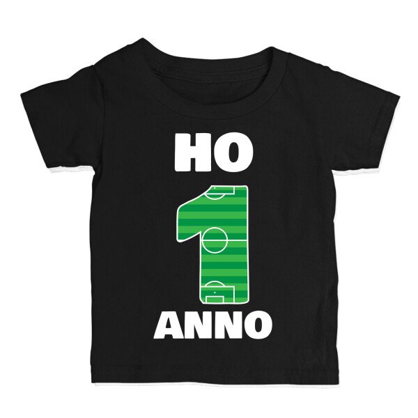 T-Shirt Maglietta Compleanno Bambino 1 anno Ho 1 anno Calcio Buon Compleanno Regalo Compleanno