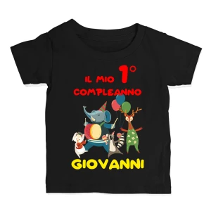 T-Shirt Maglietta Compleanno Bambino Bambina PERSONALIZZABILE CON NOME E ANNI Il mio compleanno Buon Compleanno Regalo Compleanno