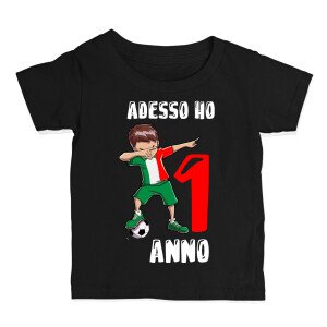 Shirtgeil Body Neonato Manica Corta "Buon Compleanno Ho 1 Anno" - Corona Principessa Rosa